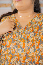 Autumn Vibe – Plus Size Lawn Suit in Leaf Print (2PC) PSW-9499