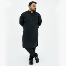 Black Premium Plus Size Kurta Pajama PSM-9058