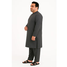 Premium charcoal grey plus size kurta pajama