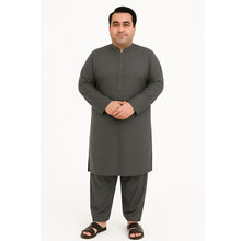 Premium charcoal grey plus size kurta pajama