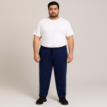 Men's Plus Size Side Piping Jersey Knit Trousers PSM-3496