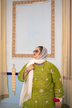 Naazneen – Green Chikankari Kurti for Curvy Women PSW-9623