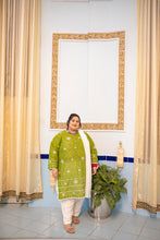 Naazneen – Green Chikankari Kurti for Curvy Women PSW-9623