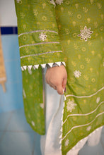 Naazneen – Green Chikankari Kurti for Curvy Women PSW-9623