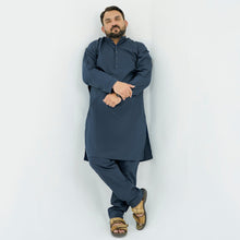 Navy Blue Plus Size Kurta Pajama PSM-9059