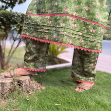 Olive Bloom – Plus Size Stitched Lawn Suit with Lace (2PC) PSW-9498