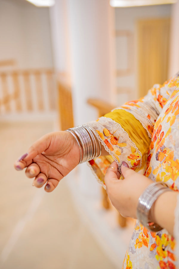 Amber Bloom – Plus Size Chikankari Kurti in Autumn Tones PSW-9622