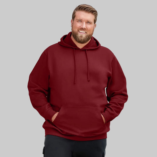 Rich Burgundy Ultra-Comfort Fleece Pullover PSM-8632