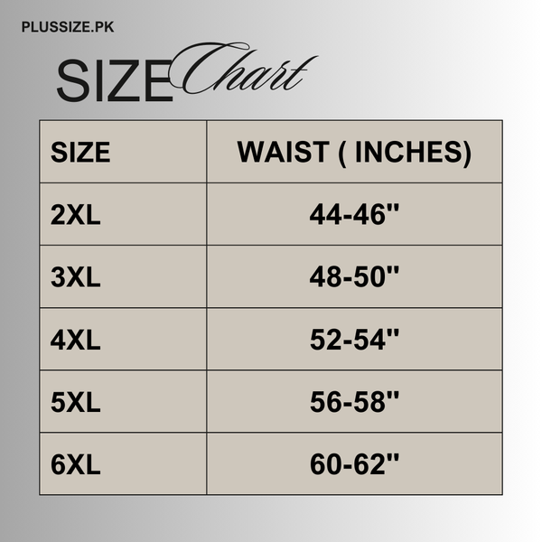 Plain White Plus Size Cotton Trousers PSM-9570