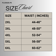 Plain White Plus Size Cotton Trousers PSM-9570