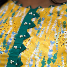 Sunshine Grace – Plus Size Yellow Chikankari Kurti For Curvy Women PSW-9629