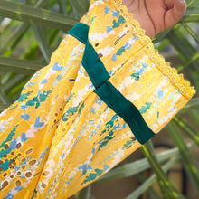 Sunshine Grace – Plus Size Yellow Chikankari Kurti For Curvy Women PSW-9629