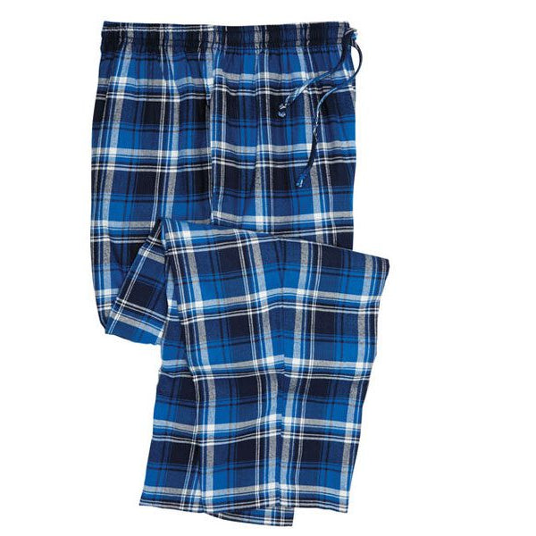 Twilight Flannel Plaid Pajama Pants for Big & Tall Men in Brushed Cotton