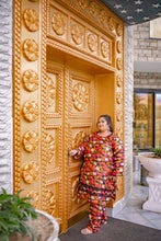 Urban Stroke – Plus Size Abstract Striped Zari Lawn Suit (2PC) PSW-9544