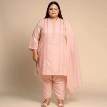 Blush Harmony – Plus Size 3PC Embroidered Lawn Suit – PSW-9870